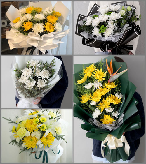 江西上饶鄱阳县芦田乡白事花束代送